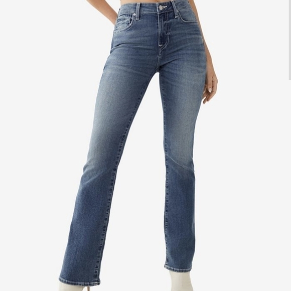 True Religion Womens Becca Mid Rise Bootcut sz 29 - Picture 1 of 11